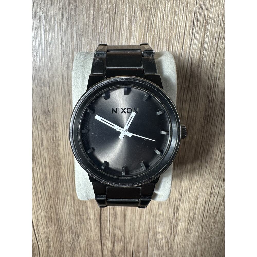 NIXON SHOOT TO THRILL "THE CANNON" 40mm WR 100m Black Stainless Steel Watch